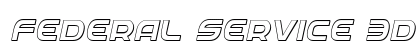 Federal Service 3D Italic Italic preview