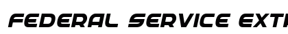 Federal Service ExtraBold Italic ExtraBold Italic preview