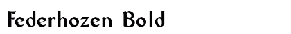 Federhozen Bold Preview
