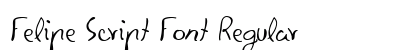 Felipe Script Font Regular preview