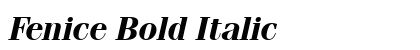 Fenice Bold Italic Preview