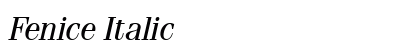 Fenice Italic Preview