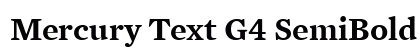 Mercury Text G4 SemiBold Preview