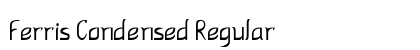 Ferris Condensed Regular Preview