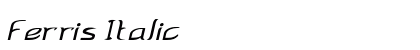 Ferris Italic Preview