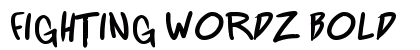 Fighting wordz Bold preview