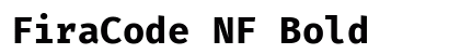 FiraCode NF Bold preview