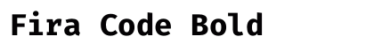 Fira Code Bold preview