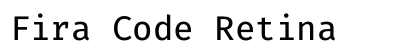 Fira Code Retina Preview