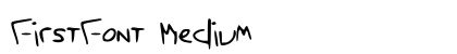 FirstFont Medium preview