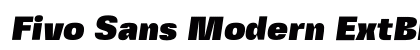 Fivo Sans Modern ExtBlk Regular preview