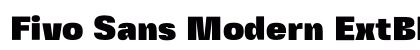 Fivo Sans Modern ExtBlk Regular preview