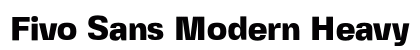 Fivo Sans Modern Heavy Regular preview
