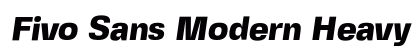 Fivo Sans Modern Heavy Regular preview
