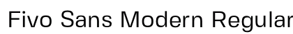 Fivo Sans Modern Regular preview