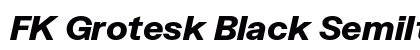 FK Grotesk Black SemiItalic Preview