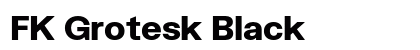 FK Grotesk Black Preview