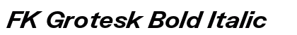 FK Grotesk Bold Italic Preview