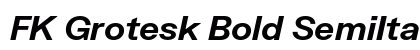 FK Grotesk Bold SemiItalic Preview