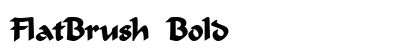 FlatBrush Bold preview