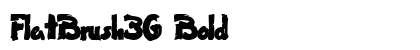 FlatBrush36 Bold preview