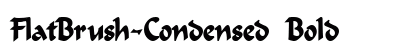 FlatBrush-Condensed Bold preview