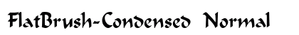 FlatBrush-Condensed Normal preview