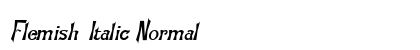Flemish_Italic Normal preview