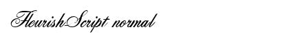 FleurishScript normal preview