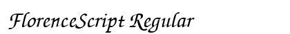 FlorenceScript Regular preview