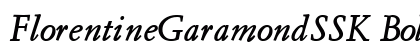 FlorentineGaramondSSK Bold Italic Preview