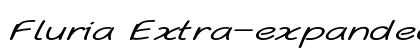 Fluria Extra-expanded Italic preview