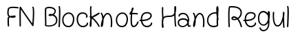 FN Blocknote Hand Regular preview