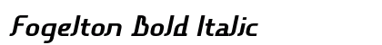 Fogelton Bold Italic Preview