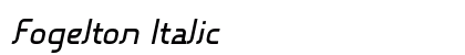 Fogelton Italic Preview