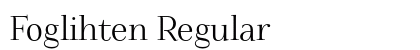 Foglihten Regular preview
