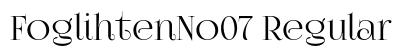 FoglihtenNo07 Regular preview
