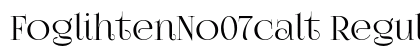 FoglihtenNo07calt Regular preview