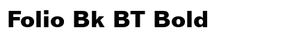 Folio Bk BT Bold Preview