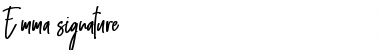 Download Emma signature Font