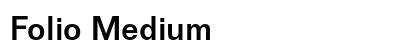 Folio Medium preview