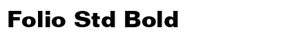 Folio Std Bold Preview