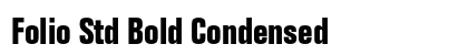 Folio Std Bold Condensed Preview