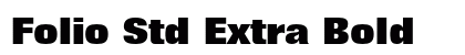 Folio Std Extra Bold Preview