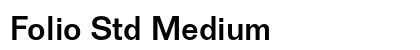 Folio Std Medium preview