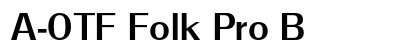 A-OTF Folk Pro B preview