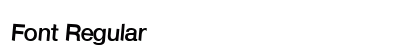 Font Regular Preview
