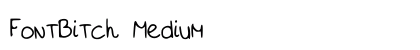 FontBitch Medium preview