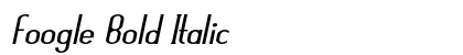 Foogle Bold Italic Preview