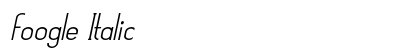 Foogle Italic Preview